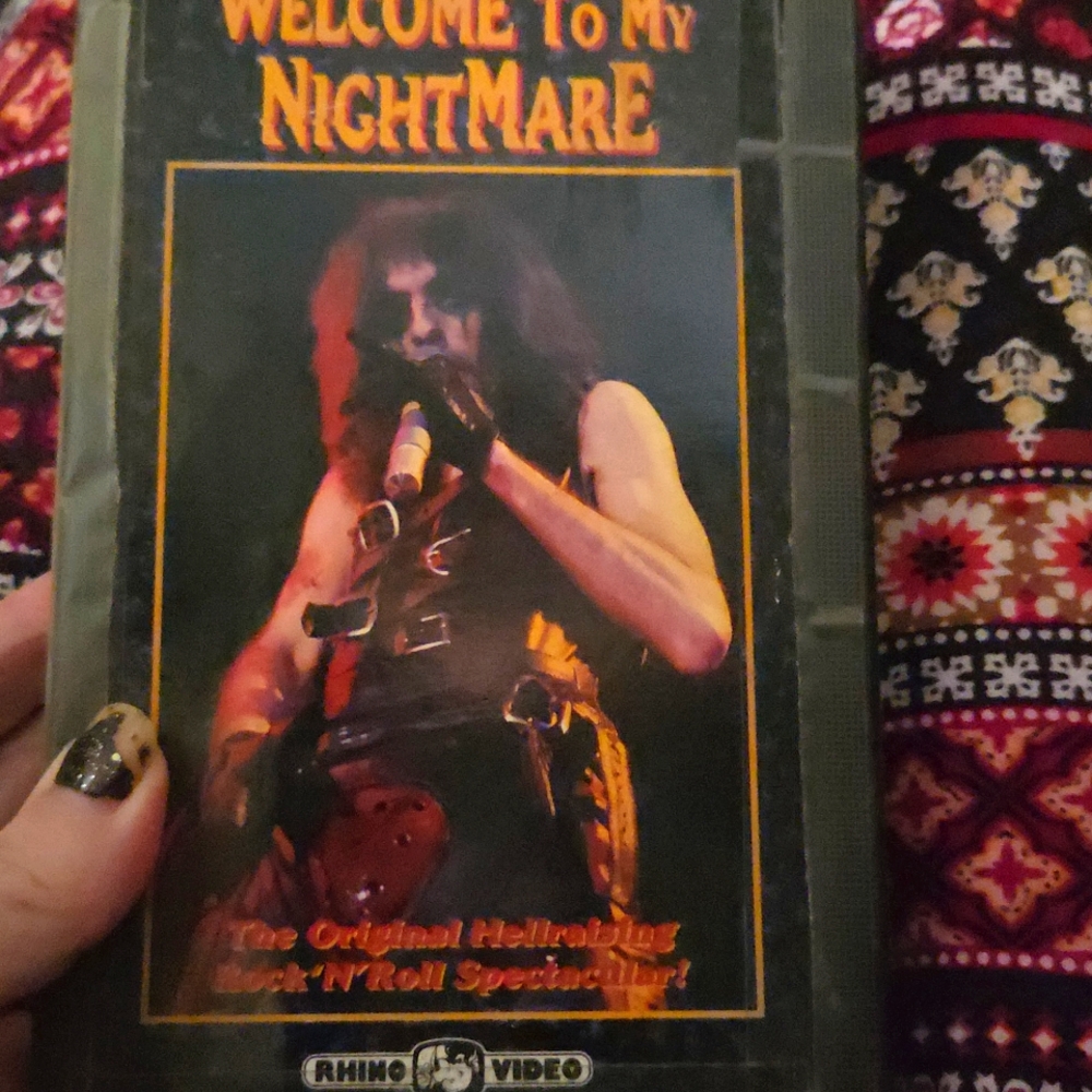 Alice Cooper Welcome To My Nightmare 1975 VHS Rhino Video